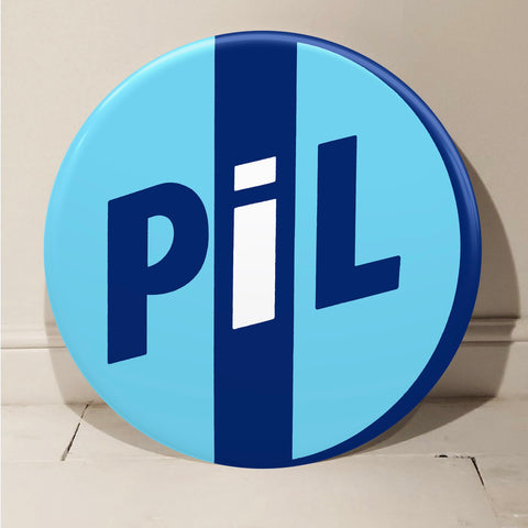 Public Image Ltd (Blue) GIANT 3D Vintage Pin Badge