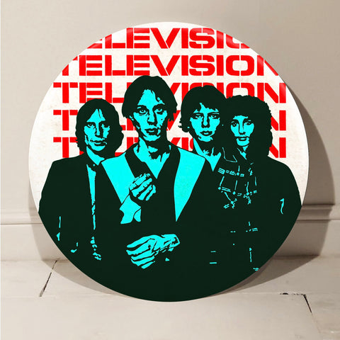 Television GIANT 3D Vintage Pin Badge