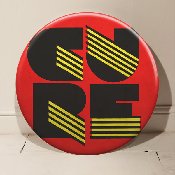 The Cure GIANT 3D Vintage Pin Badge