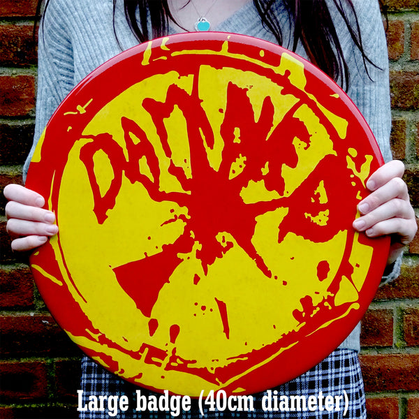 The Damned GIANT 3D Vintage Pin Badge