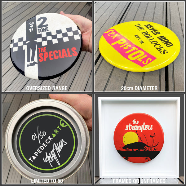 The Undertones GIANT 3D Vintage Pin Badge